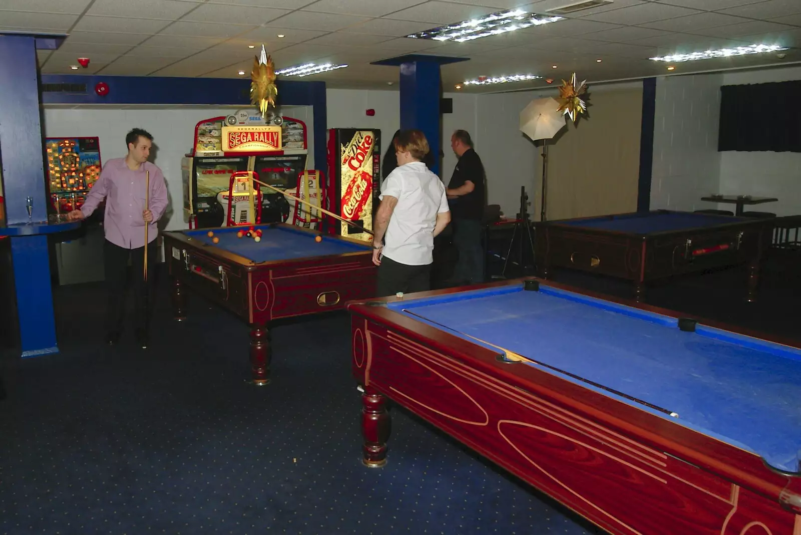 Stick-game action in the games room, from Uni: A Polytechnic Reunion, Plymouth, Devon - 17th December 2005