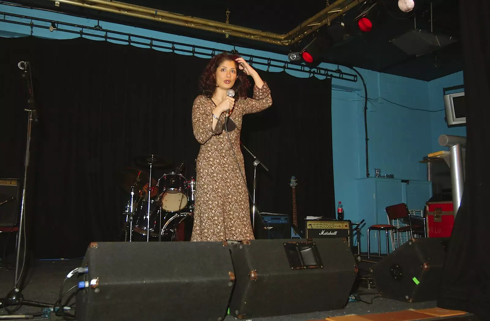 Comedian Shappi Khorsandi performs in the SU, from Uni: A Polytechnic Reunion, Plymouth, Devon - 17th December 2005