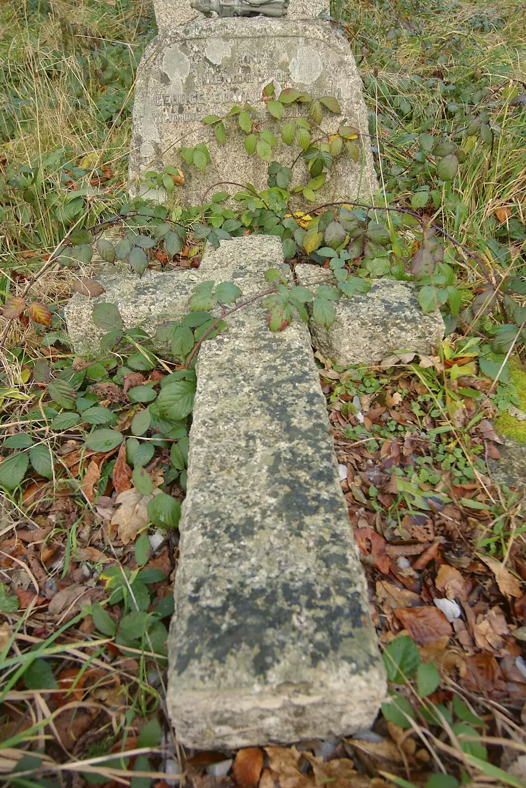 A cross in the ground, from A Wander Around Hoo Meavy and Burrator, Dartmoor, Devon - 18th December 2005