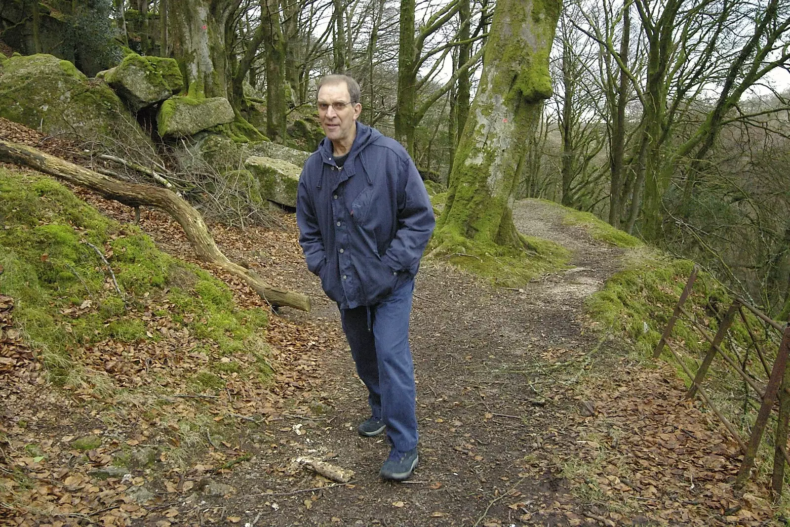 Mike roams around, from A Wander Around Hoo Meavy and Burrator, Dartmoor, Devon - 18th December 2005