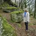 Mother looks about, A Wander Around Hoo Meavy and Burrator, Dartmoor, Devon - 18th December 2005