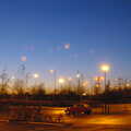 Sodium lights over a deserted B&Q car park, Pre-Christmas Roundup: Wigs, Beers and Kebabs, Diss, Norfolk - 24th December 2005