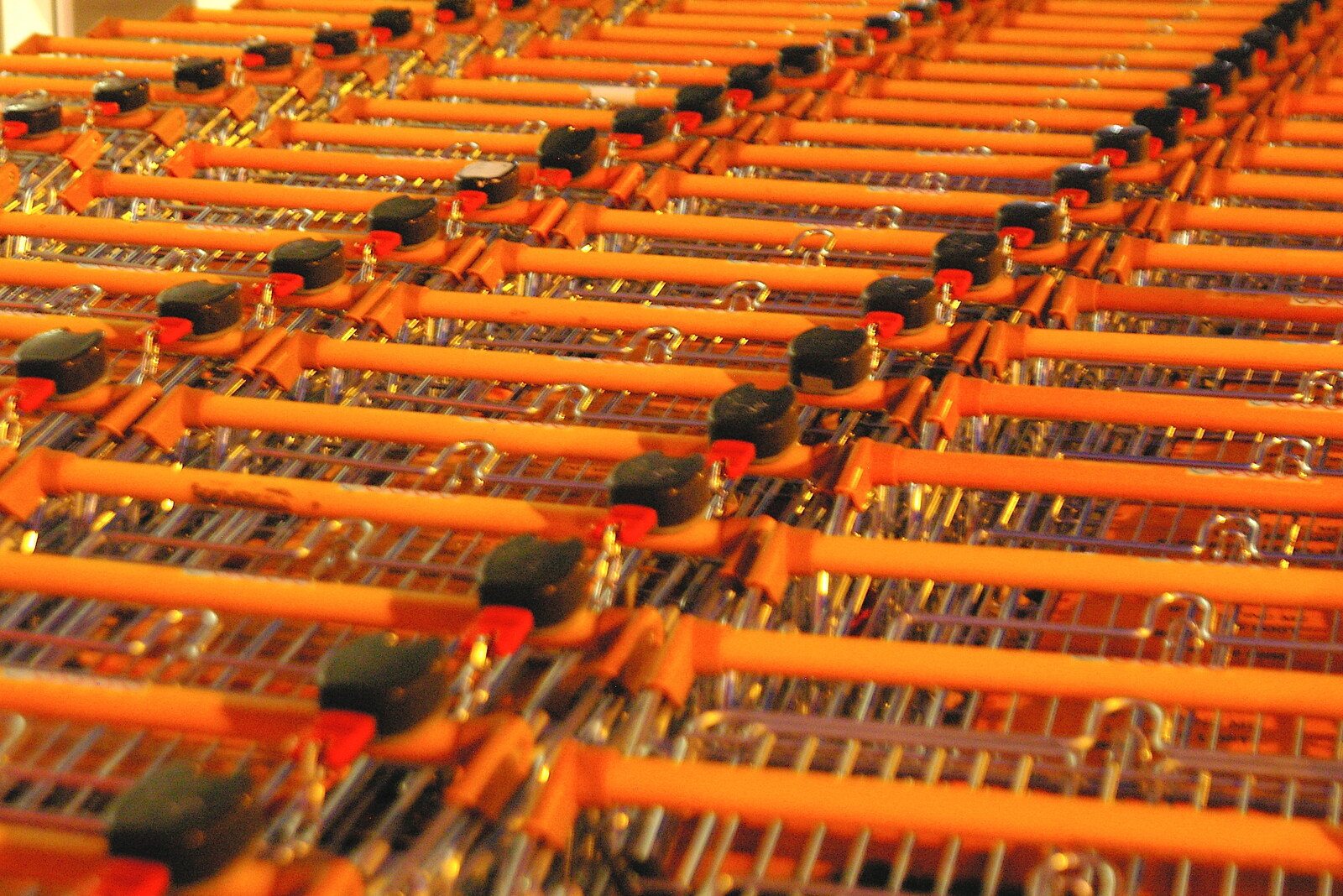 A million B&Q shopping trolleys from Pre-Christmas Roundup: Wigs, Beers and Kebabs, Diss, Norfolk - 24th December 2005