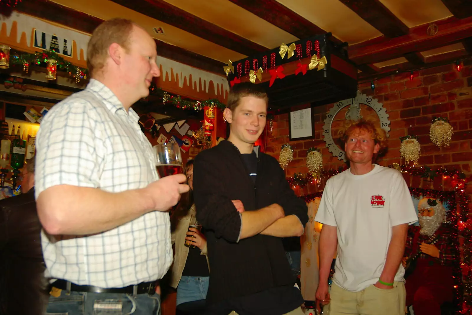 Tim, Phil and Wavy, from Pre-Christmas Roundup: Wigs, Beers and Kebabs, Diss, Norfolk - 24th December 2005