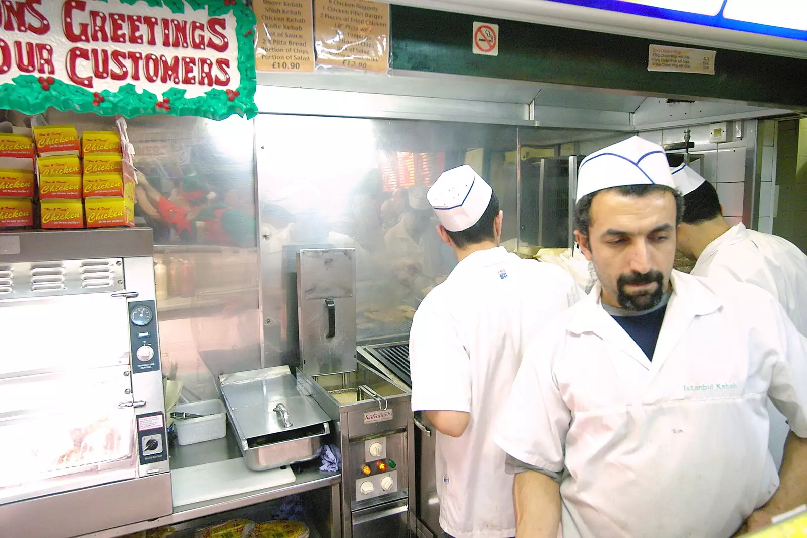 In Istanbul Kebab shop, from Pre-Christmas Roundup: Wigs, Beers and Kebabs, Diss, Norfolk - 24th December 2005