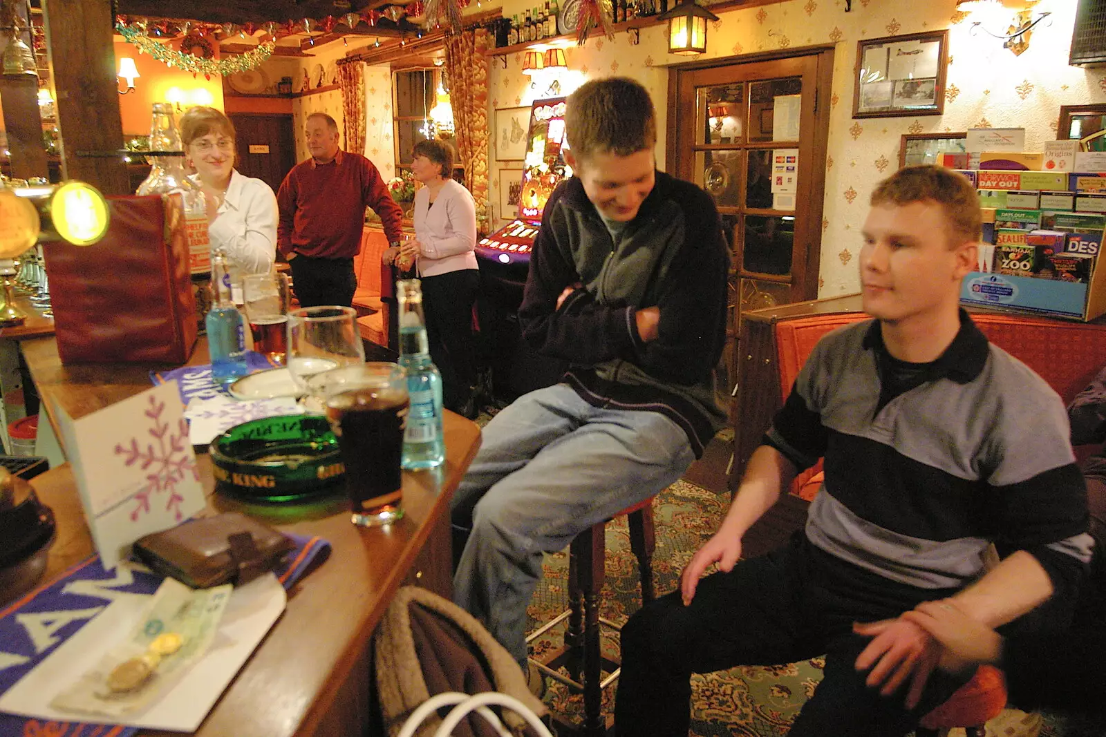 The Boy Phil and Mikey P in the Swan, from Pre-Christmas Roundup: Wigs, Beers and Kebabs, Diss, Norfolk - 24th December 2005