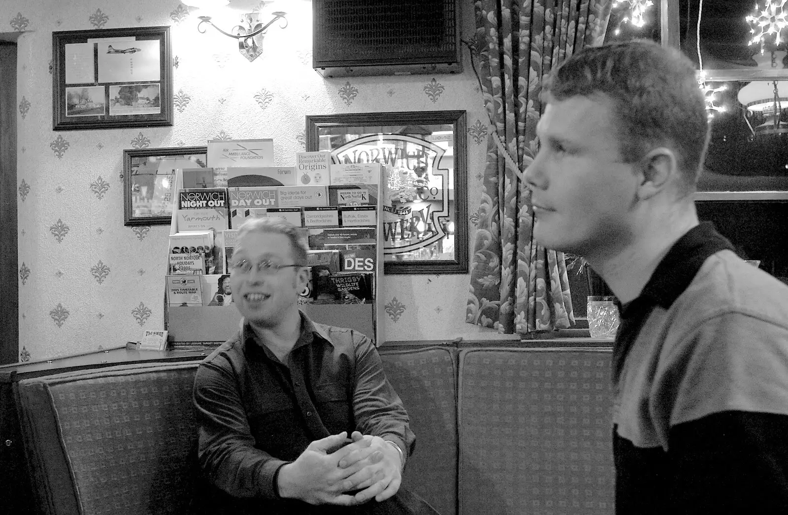 Marc and Mikey-P, from Pre-Christmas Roundup: Wigs, Beers and Kebabs, Diss, Norfolk - 24th December 2005