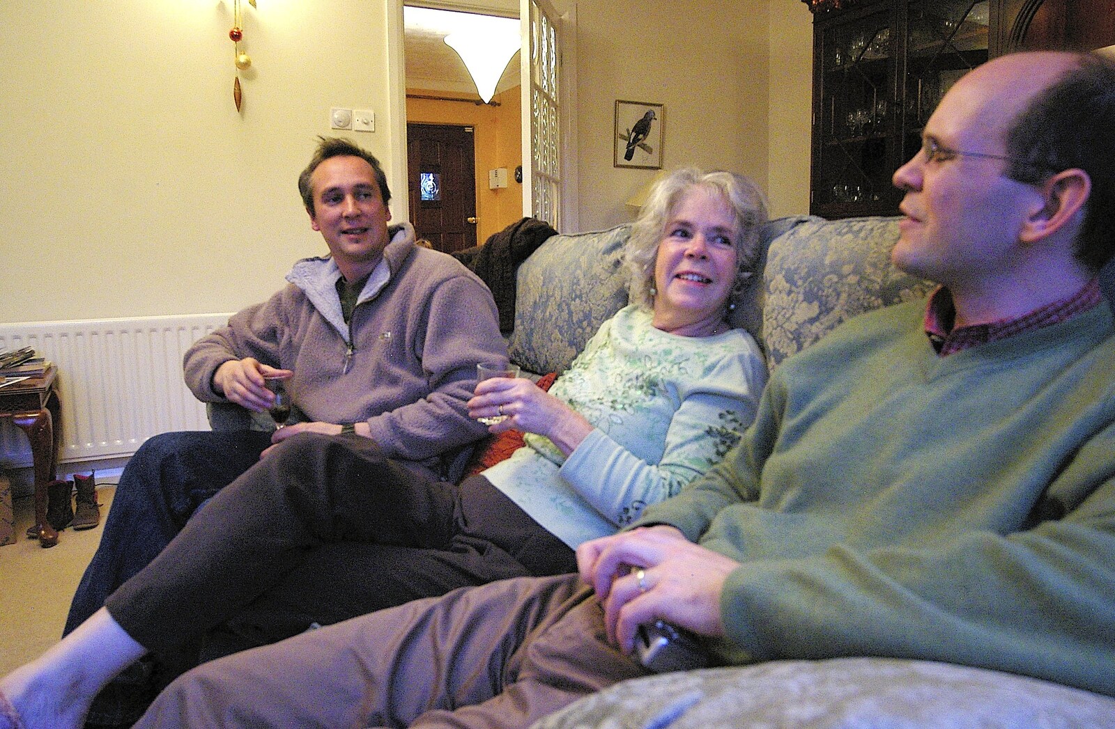 Chris, Bernice and Phil from Boxing Day Miscellany, Hordle and Barton-on-Sea, Hampshire - 26th December 2005