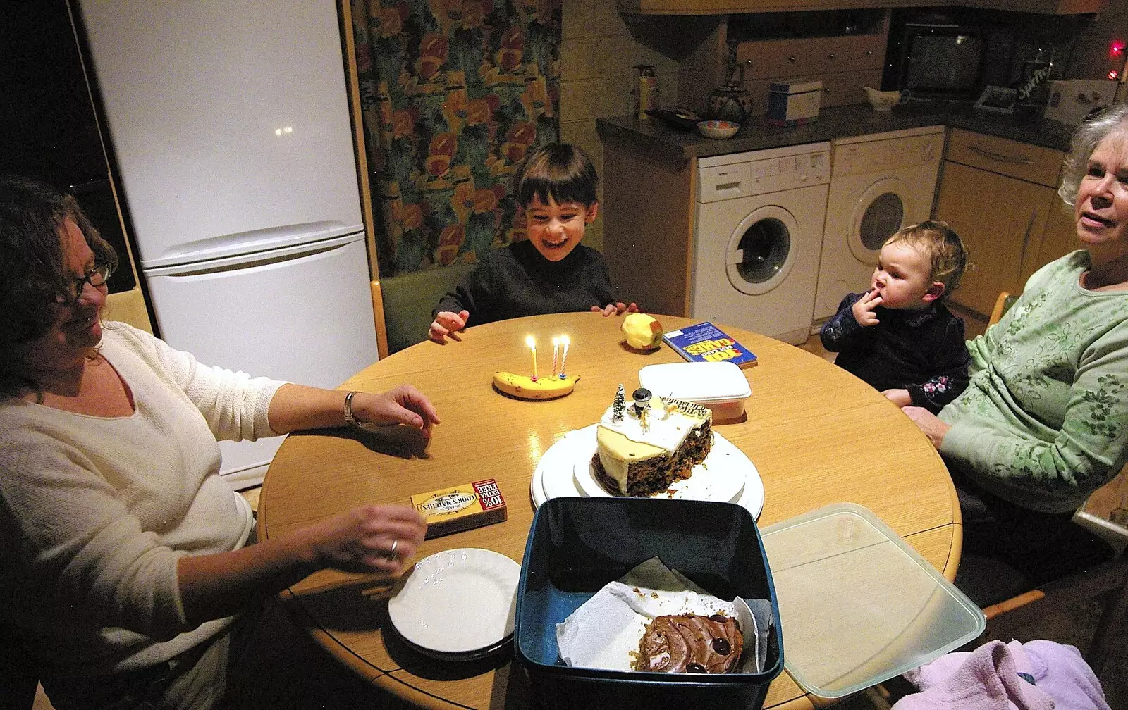 The banana menorah, from Boxing Day Miscellany, Hordle and Barton-on-Sea, Hampshire - 26th December 2005