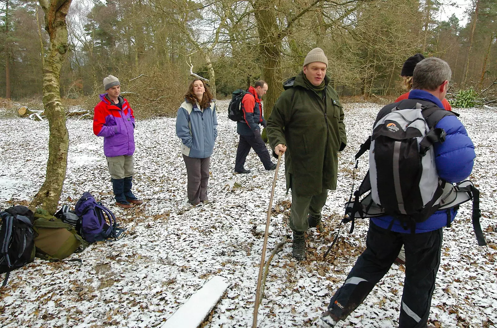 The first task is to build 3D models of the area, from Walk Like a Shadow: A Day With Ray Mears, Ashdown Forest, East Sussex - 29th December 2005