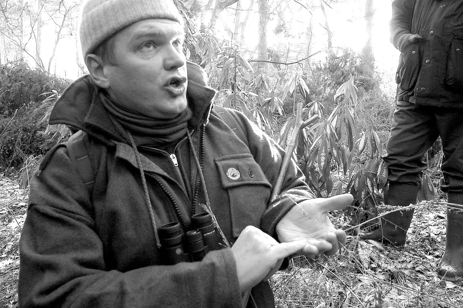 Ray Mears spots some grasses covered in Ergot, from Walk Like a Shadow: A Day With Ray Mears, Ashdown Forest, East Sussex - 29th December 2005