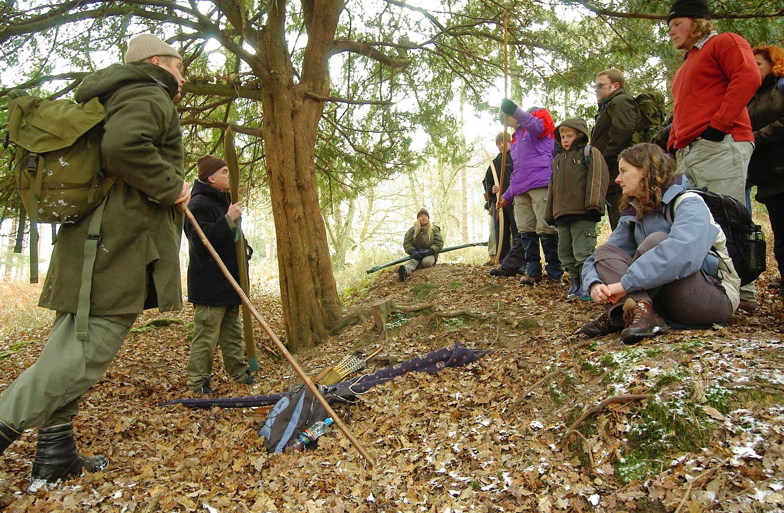 There's an introduction to archery from Walk Like a Shadow: A Day With Ray Mears, Ashdown Forest, East Sussex - 29th December 2005