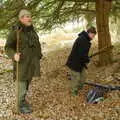 Ray Mears with a stick, Walk Like a Shadow: A Day With Ray Mears, Ashdown Forest, East Sussex - 29th December 2005