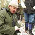 Ray explains the differences between deer droppings, Walk Like a Shadow: A Day With Ray Mears, Ashdown Forest, East Sussex - 29th December 2005