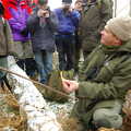 Ray gets a fire going, Walk Like a Shadow: A Day With Ray Mears, Ashdown Forest, East Sussex - 29th December 2005
