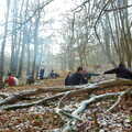 Campfires in the woods, Walk Like a Shadow: A Day With Ray Mears, Ashdown Forest, East Sussex - 29th December 2005