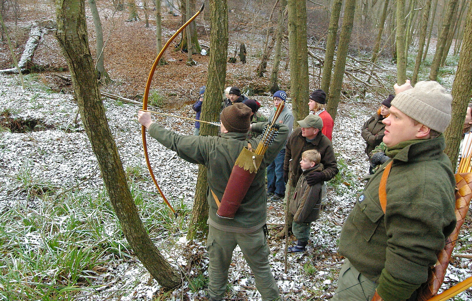 Some archery occurs from Walk Like a Shadow: A Day With Ray Mears, Ashdown Forest, East Sussex - 29th December 2005