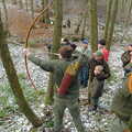 Some archery occurs, Walk Like a Shadow: A Day With Ray Mears, Ashdown Forest, East Sussex - 29th December 2005