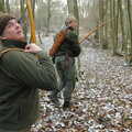 Ray and Chris do a bit of 'roving archery', Walk Like a Shadow: A Day With Ray Mears, Ashdown Forest, East Sussex - 29th December 2005