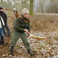 Ray uses a quick-fire bushman hunting technique, Walk Like a Shadow: A Day With Ray Mears, Ashdown Forest, East Sussex - 29th December 2005