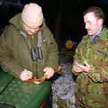 Ray signs an axe, Walk Like a Shadow: A Day With Ray Mears, Ashdown Forest, East Sussex - 29th December 2005