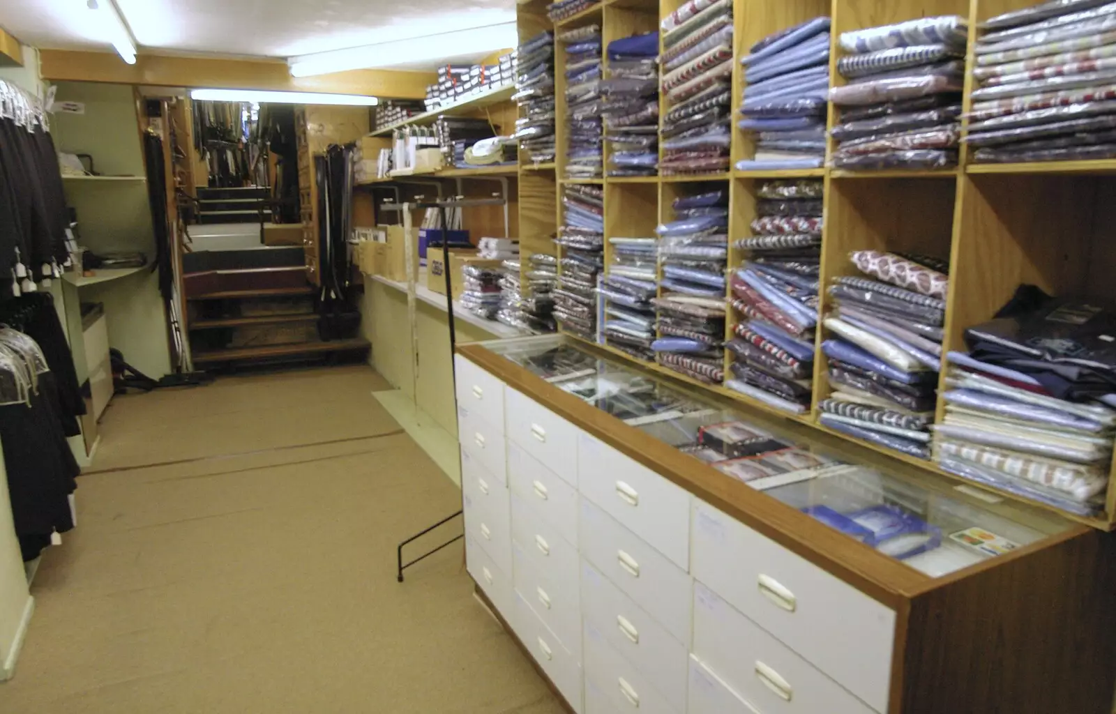 More stacks of shirts, from A Portrait of Hopgoods: Gentlemen's Outfitters, Diss, Norfolk - 4th January 2006