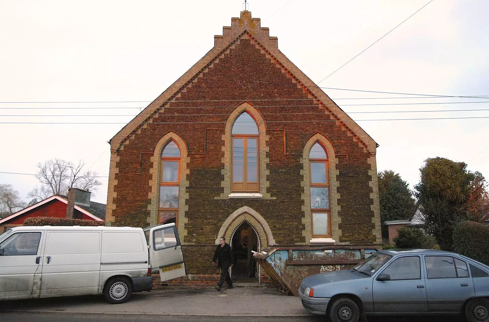 The front of the chapel, from Dom in da Chapel, Safeway Chickens and Evil Supermarkets, Harleston and Grimston - 15th January 2006