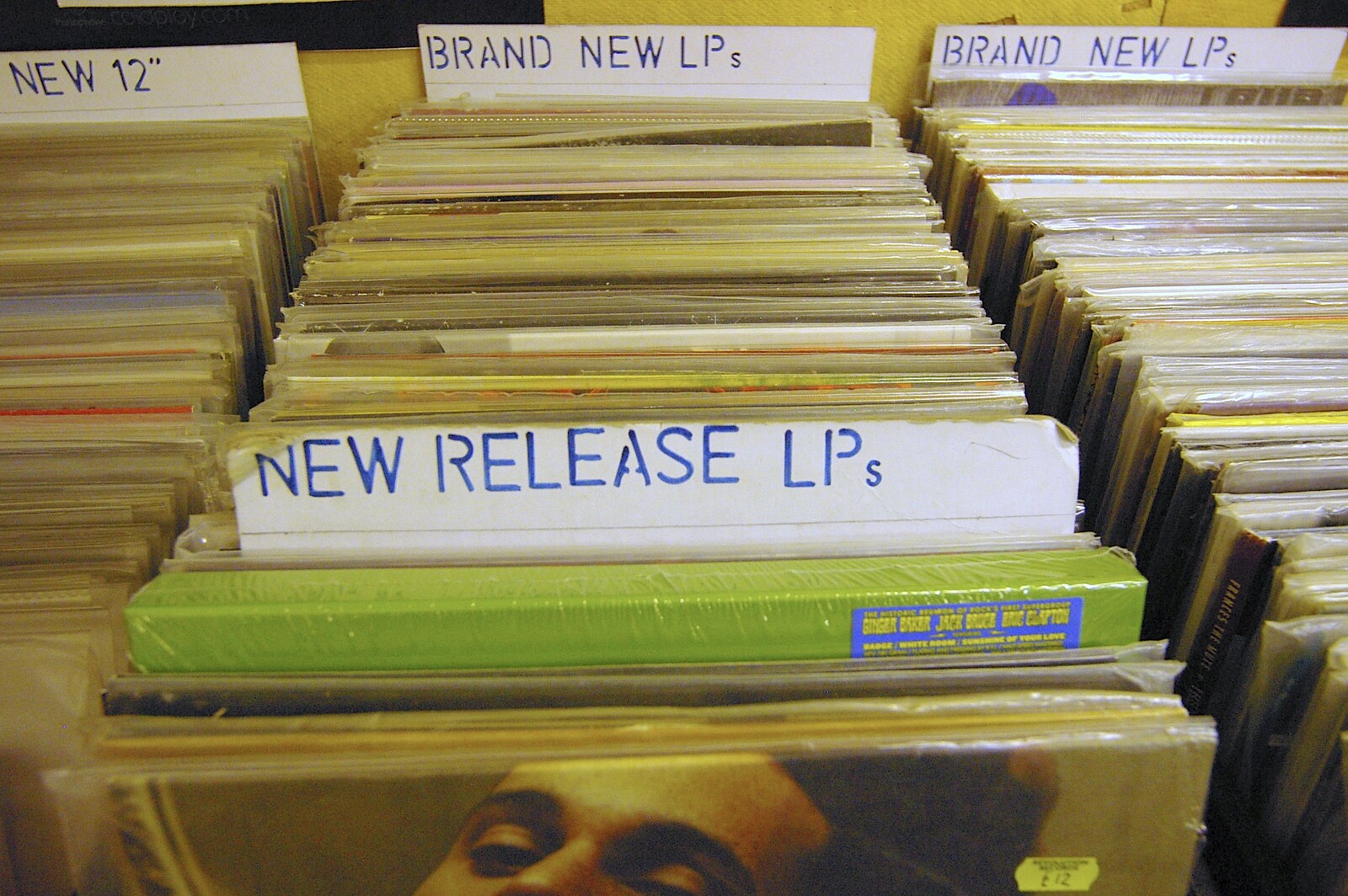 Closing Down: Viva La Revolution Records, Diss, Norfolk - 21st January 2006: A stack of vinyl LPs