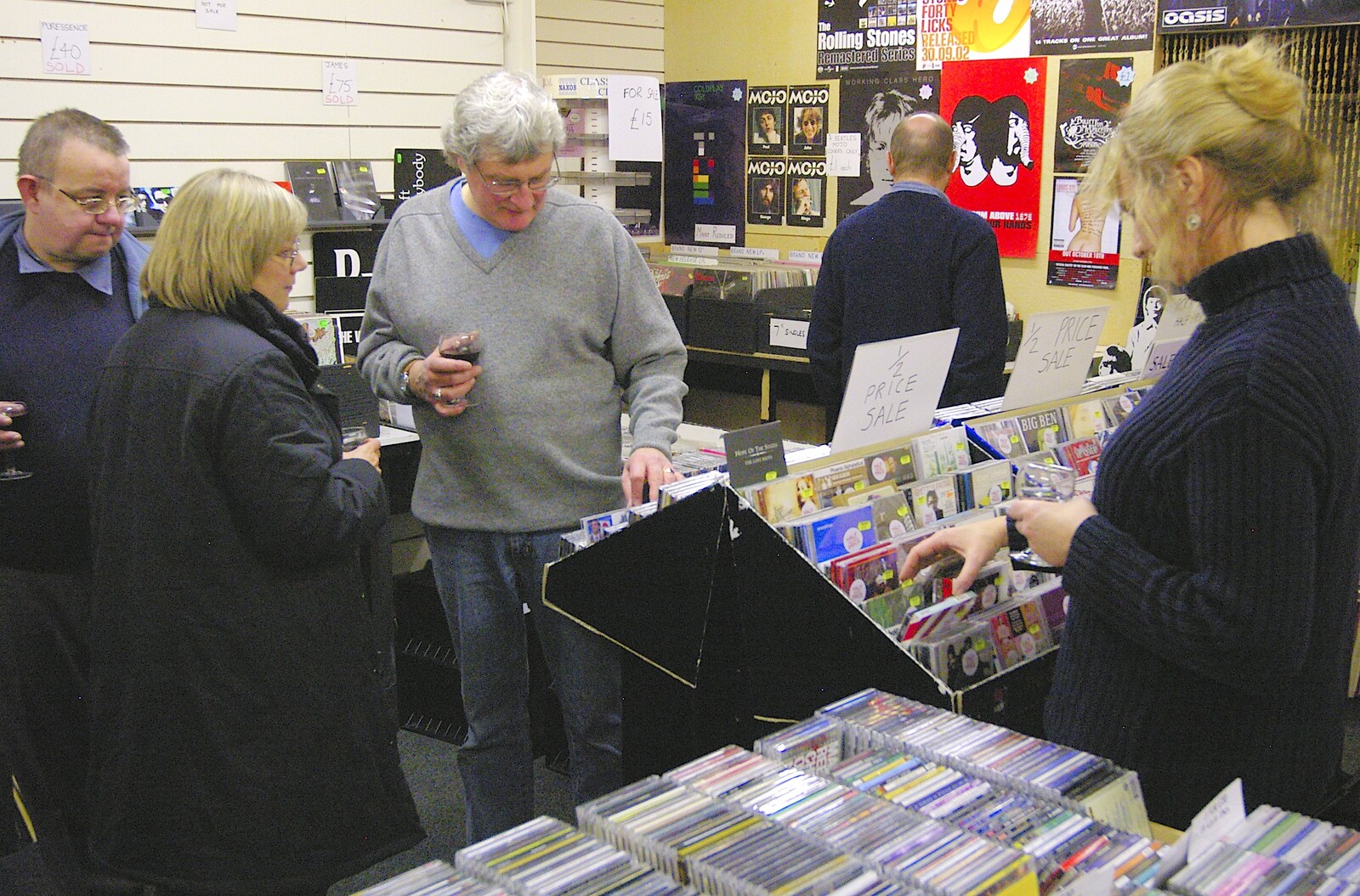 Mike Webb checks something out from Closing Down: Viva La Revolution Records, Diss, Norfolk - 21st January 2006