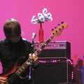 2006 Bass guitar and pink lighting at Norwich Arts Centre