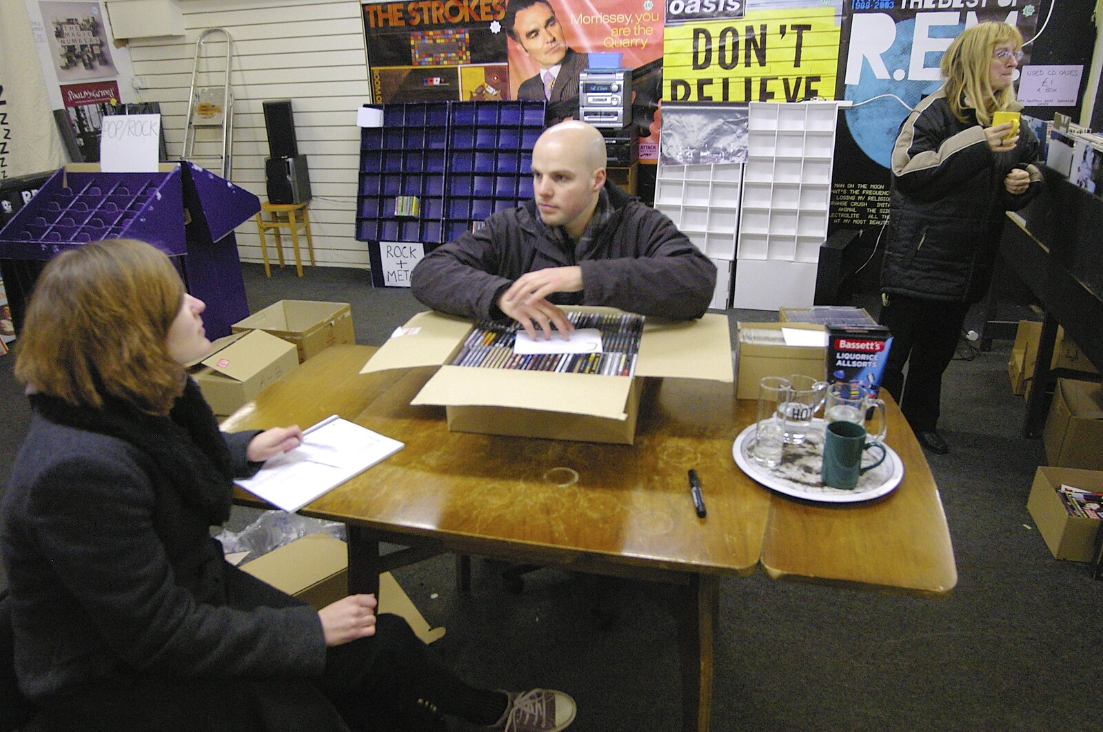 A Night in Cambridge and Revolution Records' Epilogue, Diss, Norfolk - 28th January 2006: Mark's been stock taking all morning