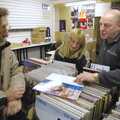 2006 One of the other regulars chats to Wes over boxes of vinyl