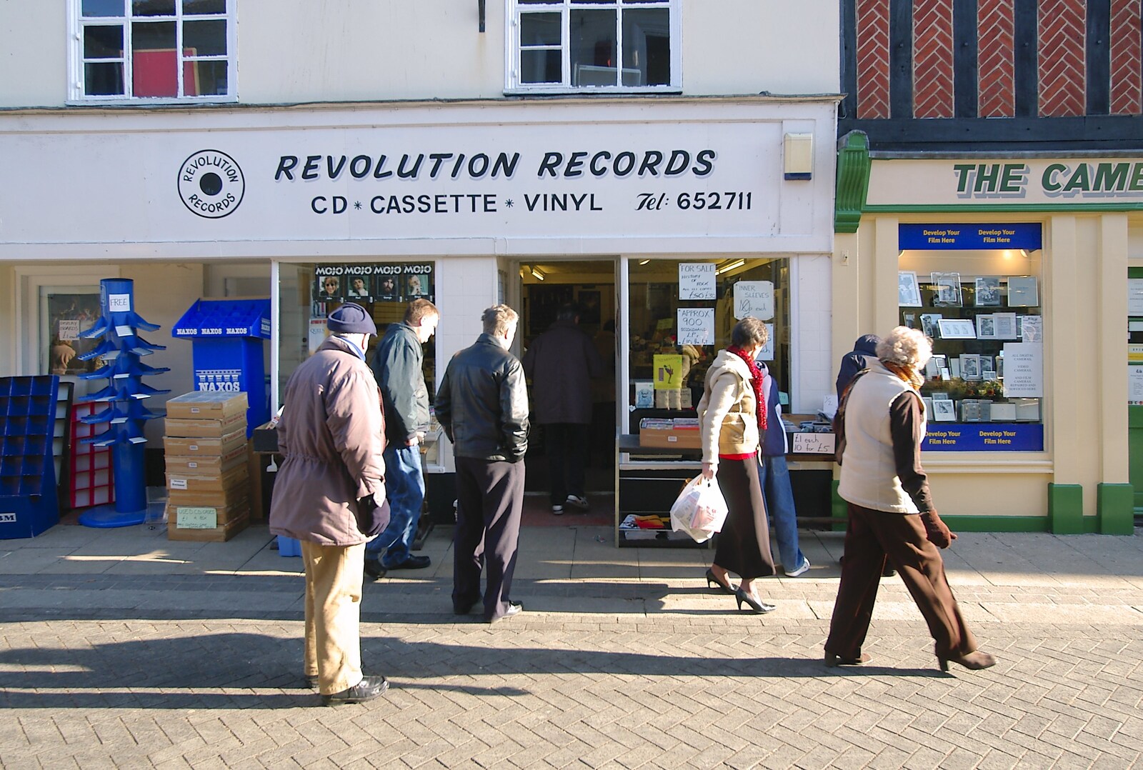 A Night in Cambridge and Revolution Records' Epilogue, Diss, Norfolk - 28th January 2006: Revolution Records' frontage on Mere Street
