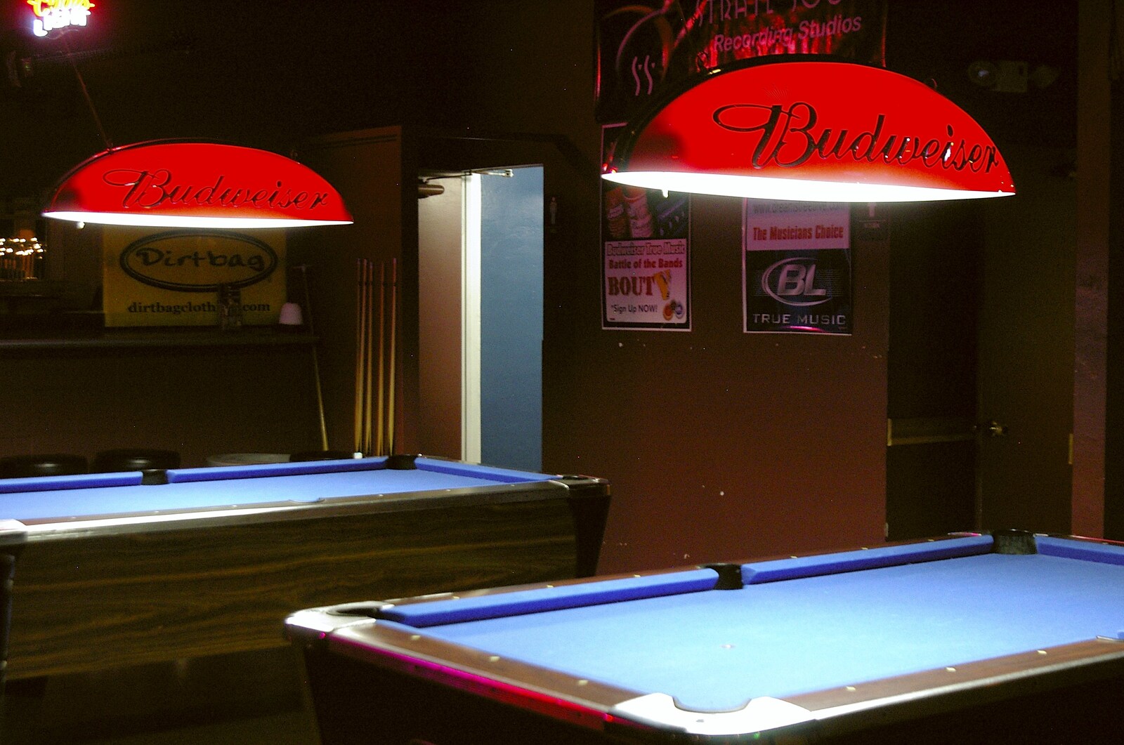 Empty pool tables in Easy Street from Cruisin' Route 101, San Diego to Capistrano, California - 4th March 2006