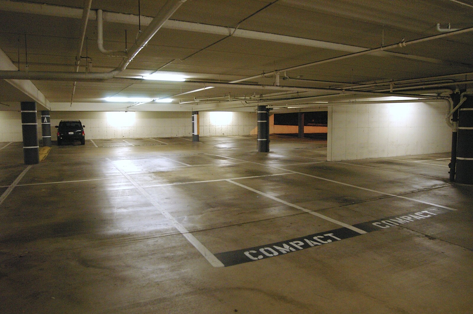 Compact spaces in a parking structure from San Diego Misc: Beaches, Car Parks and Airports, San Diego, California, US - 4th March 2006