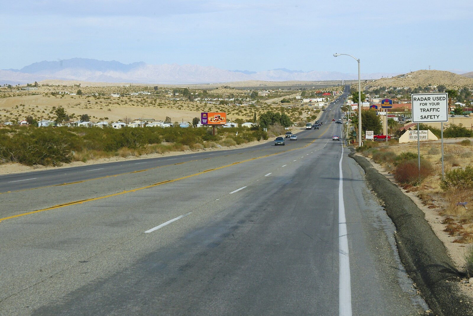 The road to Twentynine Palms from Mojave Desert: San Diego to Joshua Tree and Twentynine Palms, California, US - 5th March 2006