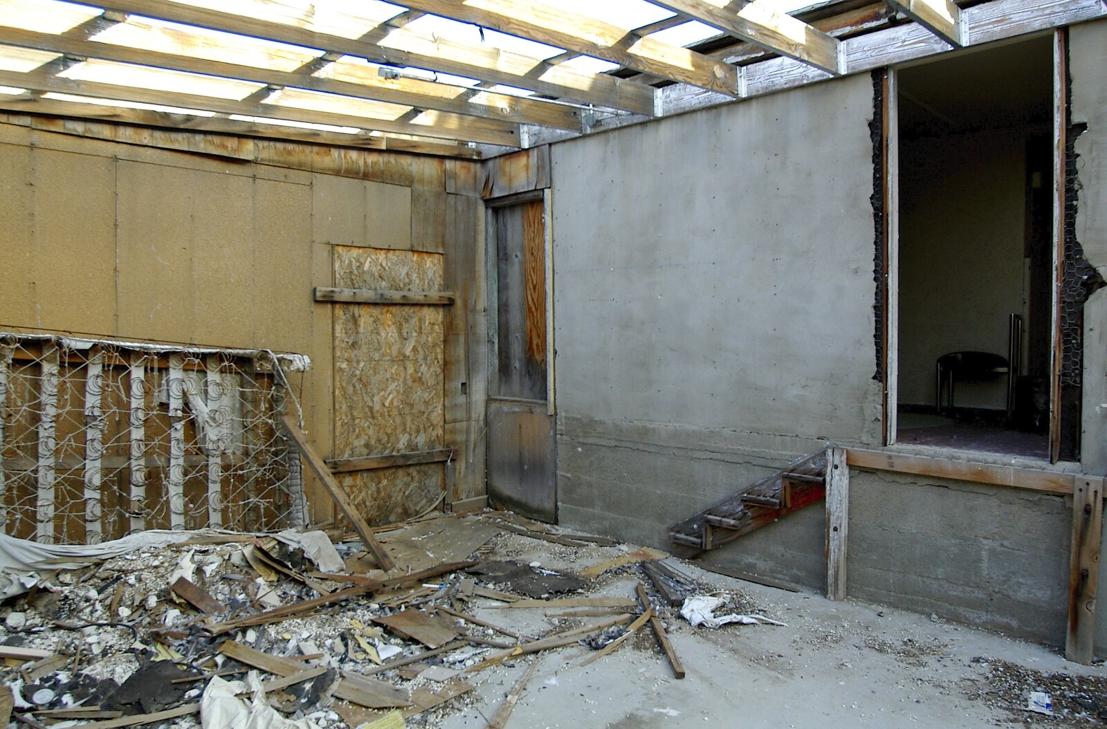 Inside the derelict building from Mojave Desert: San Diego to Joshua Tree and Twentynine Palms, California, US - 5th March 2006