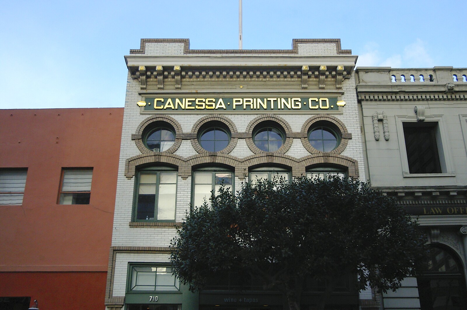 The Canessa Printing Co. from The Golden Gate Bridge, San Francisco, California, US - 11th March 2006