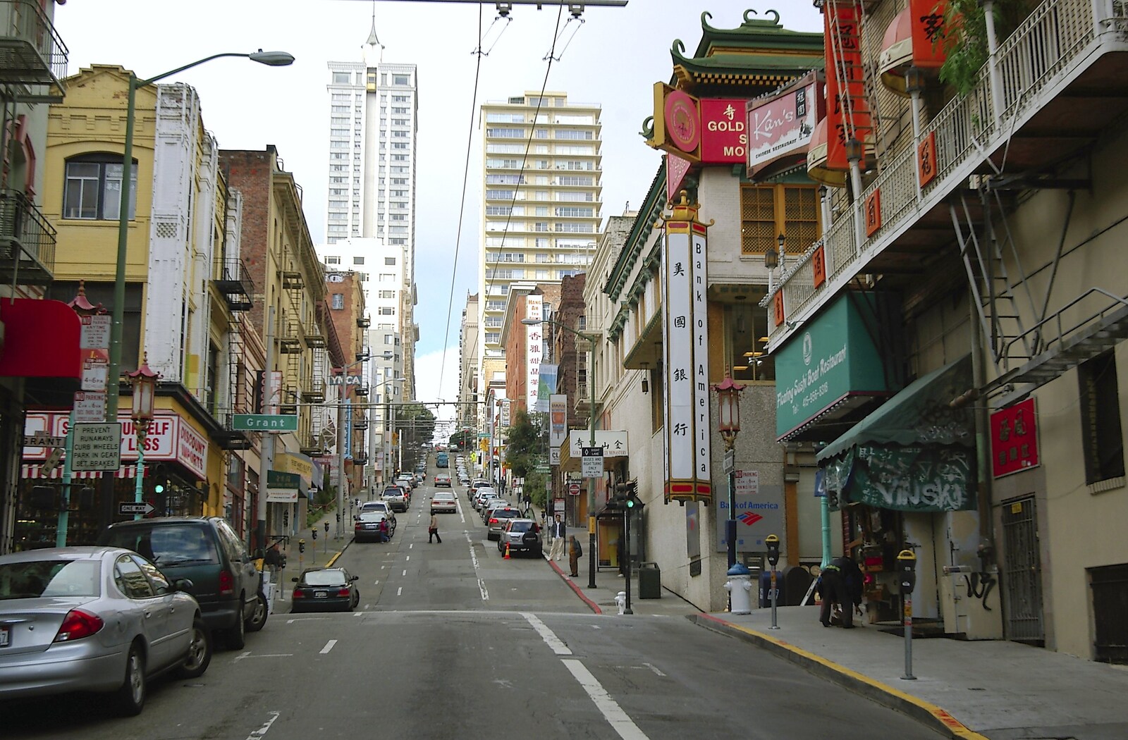 Further along on Grant Street from Chinatown, Telegraph Hill and Fisherman's Wharf, San Francisco, California, US - 11th March 2006