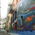 More of the colourful mural up a Chinatown alley, Chinatown, Telegraph Hill and Fisherman's Wharf, San Francisco, California, US - 11th March 2006