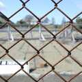 Chainlink fence, Chinatown, Telegraph Hill and Fisherman's Wharf, San Francisco, California, US - 11th March 2006