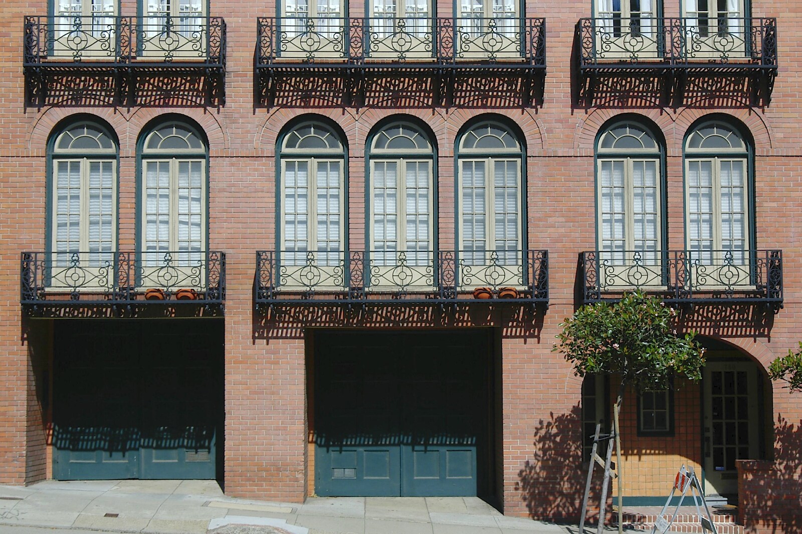Nice cast-iron balconies from Chinatown, Telegraph Hill and Fisherman's Wharf, San Francisco, California, US - 11th March 2006
