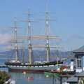A tall ship on the Hyde Street Pier, Chinatown, Telegraph Hill and Fisherman's Wharf, San Francisco, California, US - 11th March 2006