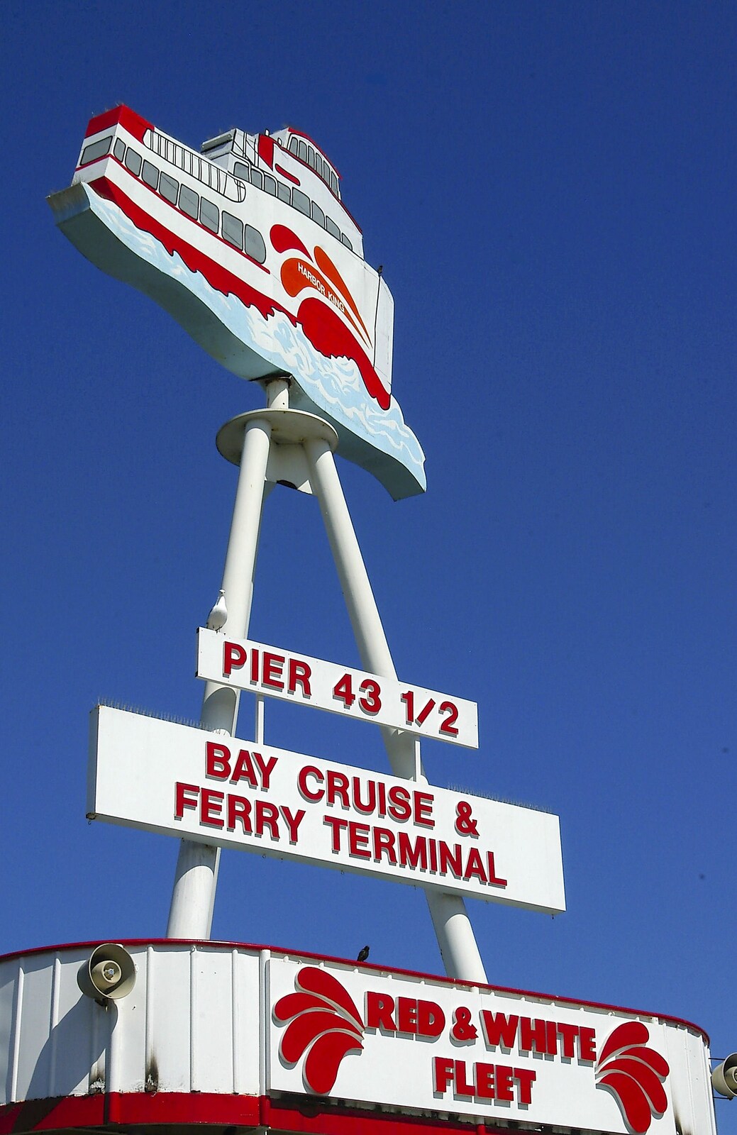 Nice contrasty sign on Pier 43 and a half from Chinatown, Telegraph Hill and Fisherman's Wharf, San Francisco, California, US - 11th March 2006