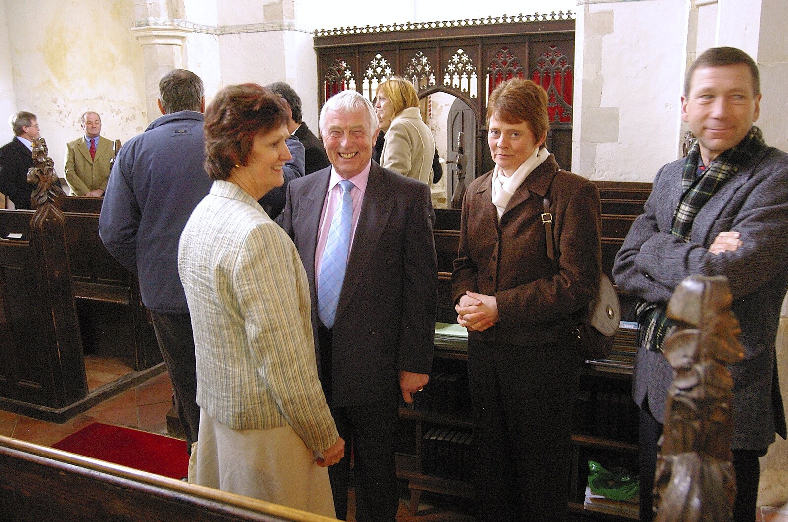 Pippa gives a look from Clairesprog Christening, Church of St. Margaret of Antioch, Thrandeston, Suffolk - 19th March 2006