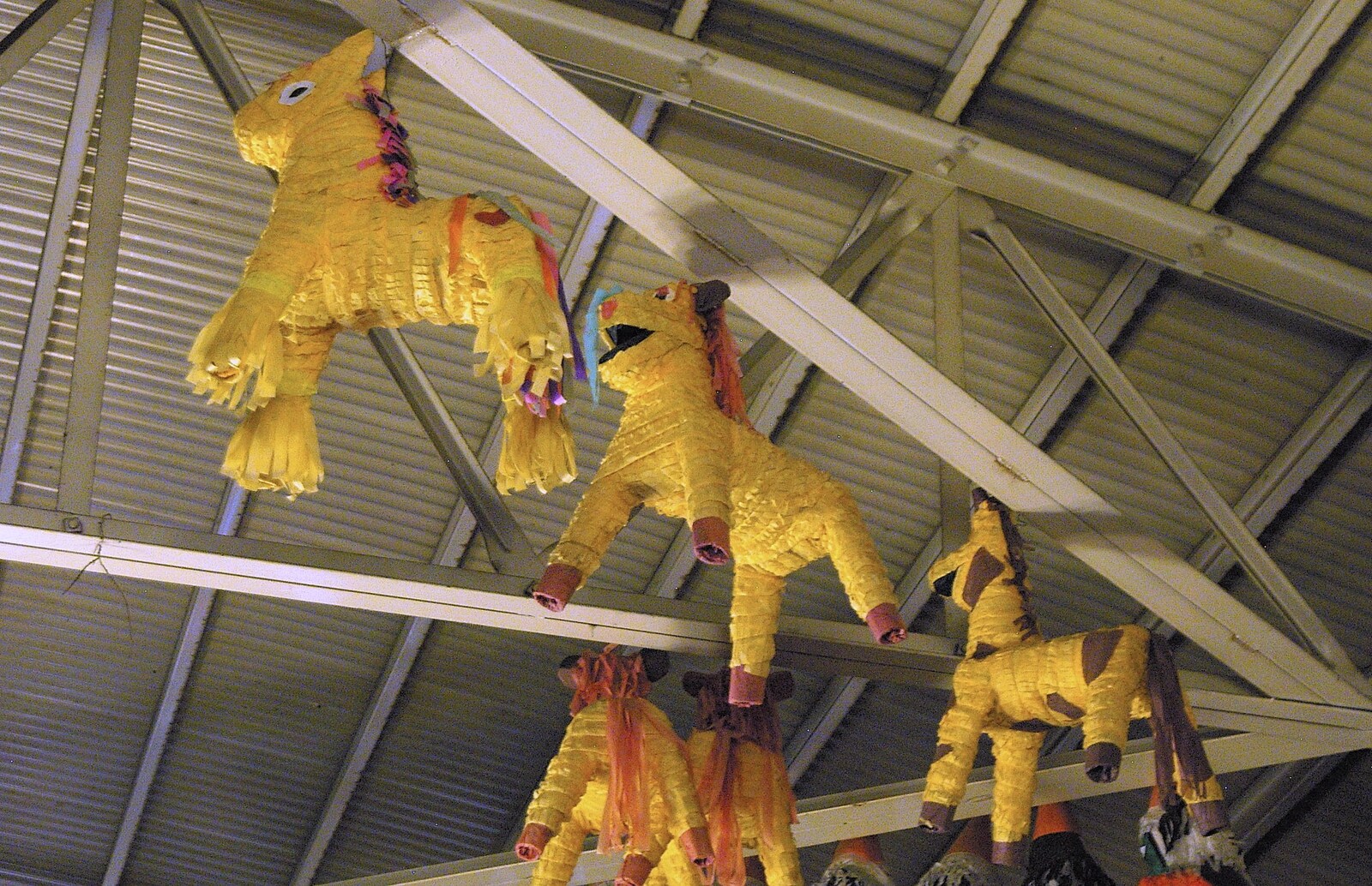 Piñatas hang from the bus-station ceiling from A Trip to Tijuana, Mexico - 25th March 2006