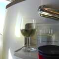 A fancy glass of wine in the posh seats, San Diego Seven: The Desert and the Dunes, Arizona and California, US - 22nd April