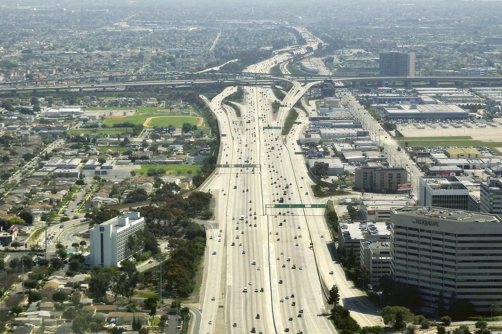 Interstate 405 south, towards San Diego, from San Diego Seven: The Desert and the Dunes, Arizona and California, US - 22nd April