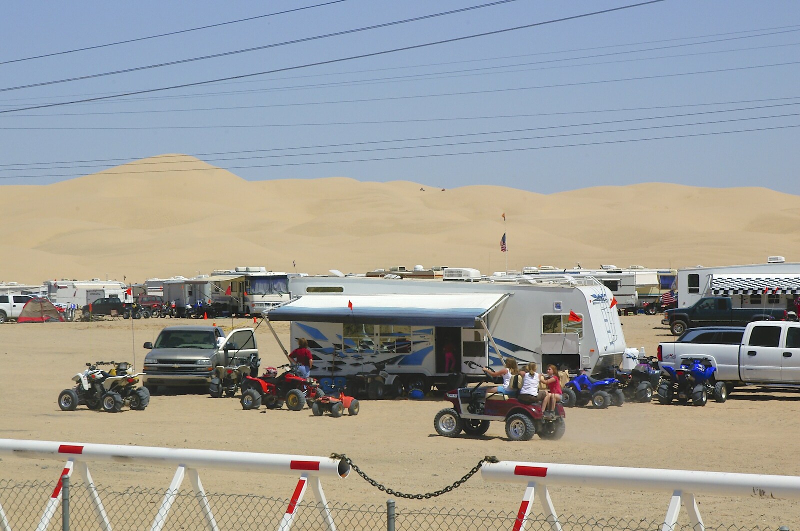 An RV park in the Dunes from San Diego Seven: The Desert and the Dunes, Arizona and California, US - 22nd April