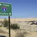 Interstate sign off I-8, at Dunes Recreation Area, San Diego Seven: The Desert and the Dunes, Arizona and California, US - 22nd April